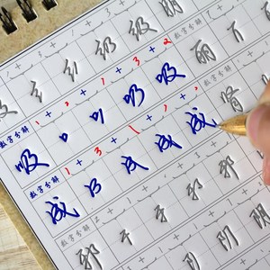 数字化行书练字帖成人行楷书法的实时信息