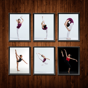 舞蹈基本功芭蕾舞基本功形体动作装饰画海报写真