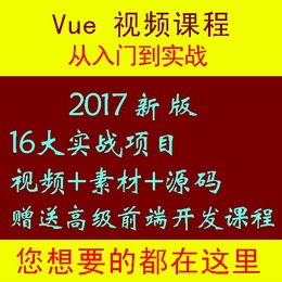 vue实战视频品牌店铺