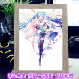 初音未来v3 7寸 动漫相框画 雪初音 千本樱挂画海报周边高清壁纸
