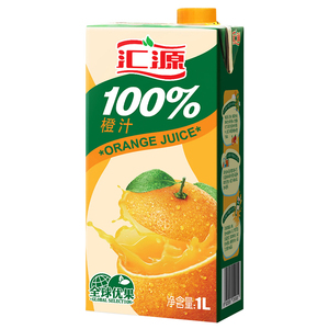 汇源100%橙汁1l