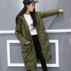 连帽拉链宽松面包服大衣