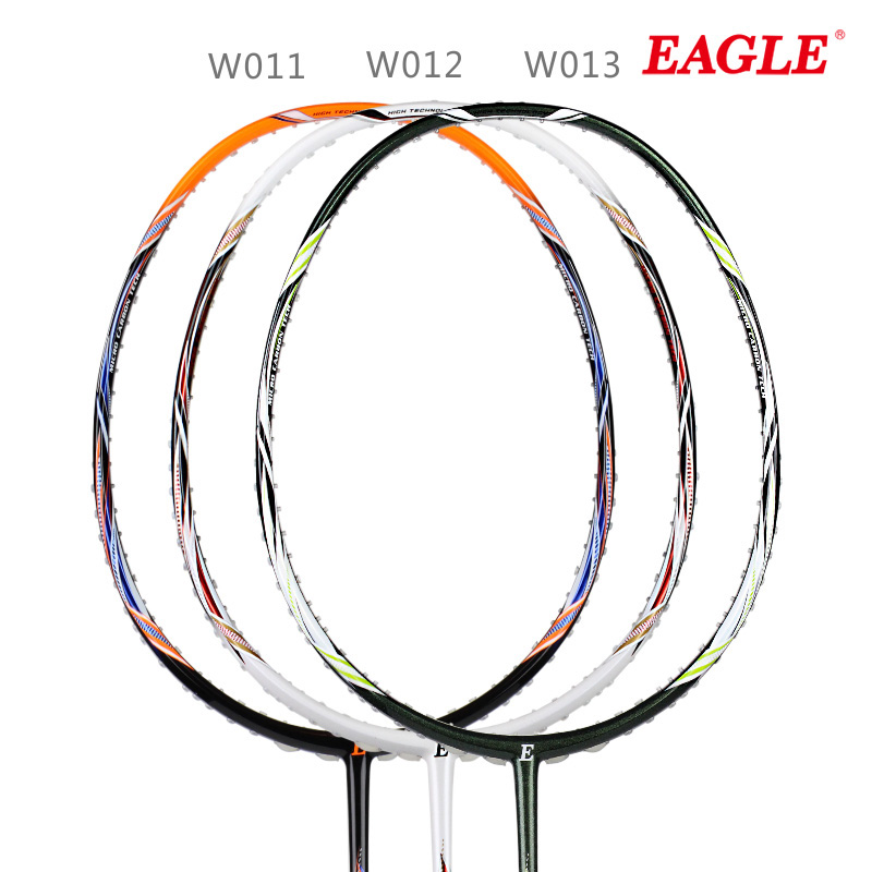 鹰牌羽毛球拍 全新升级 全碳素拍框 W011/W012/W013羽拍 专业高磅