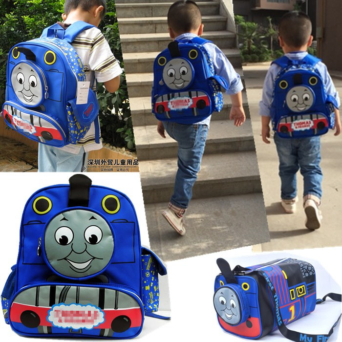 超酷 托马斯卡通背包 儿童书包 幼儿园小学生书包 火车头双肩书包