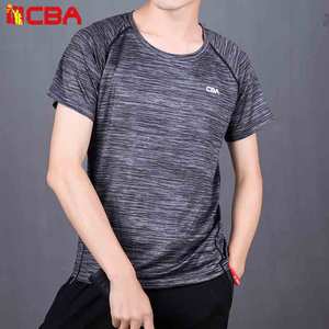CBA 男士短袖t恤男装夏季新款圆领运动薄款韩版排汗速干衣运动短袖