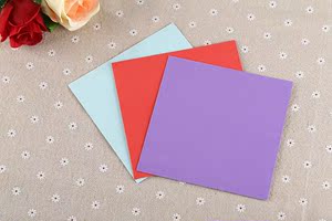 class=h>紫色/span>高档纯色双胶纸正方形信封