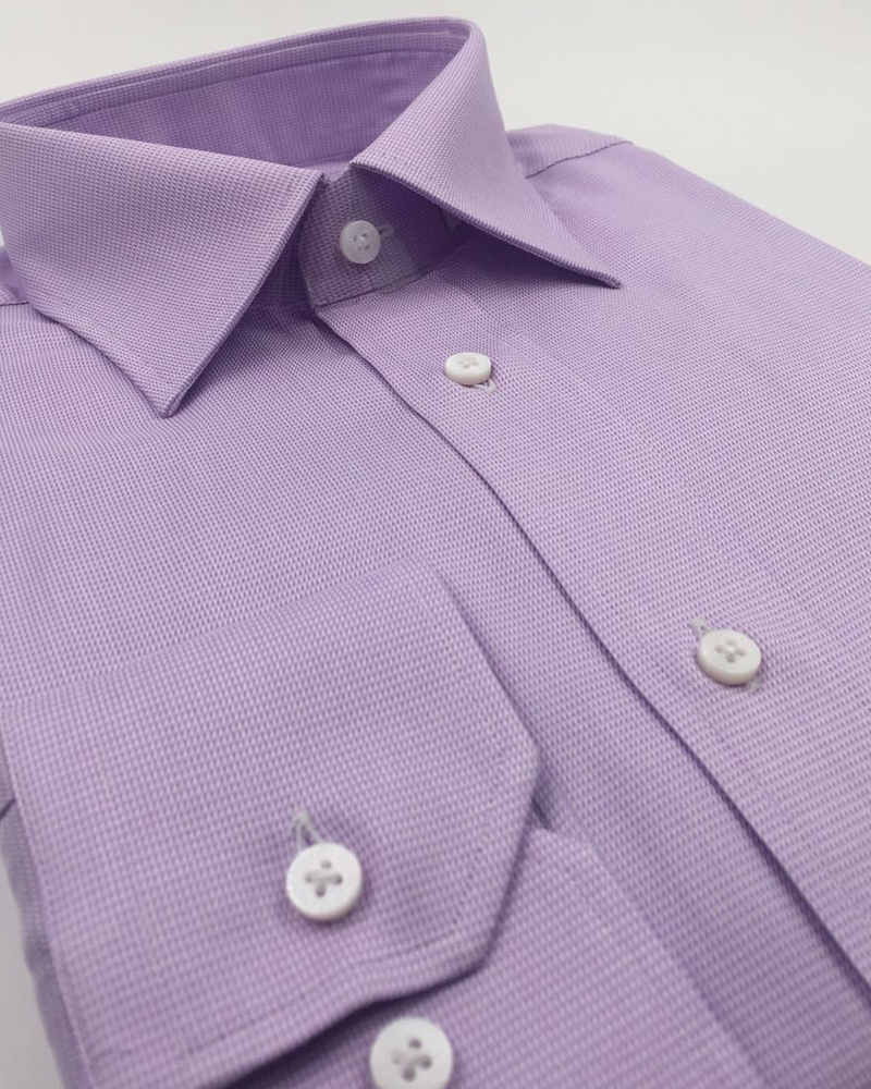 【James Tailor】衬衣定制 紫色工作服纯棉衬衫量身定做实体店