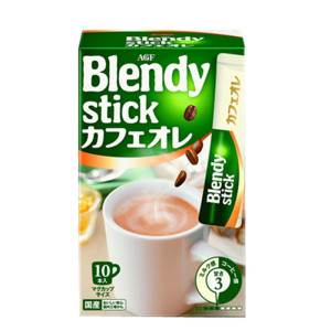 日本agf span class=h>blendy/span stick低热量低卡路里原味欧蕾