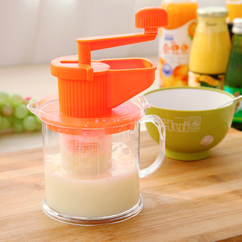 水杯果汁机随身杯便携式豆浆机搅蒜器手动绞蒜泥机手摇榨汁机