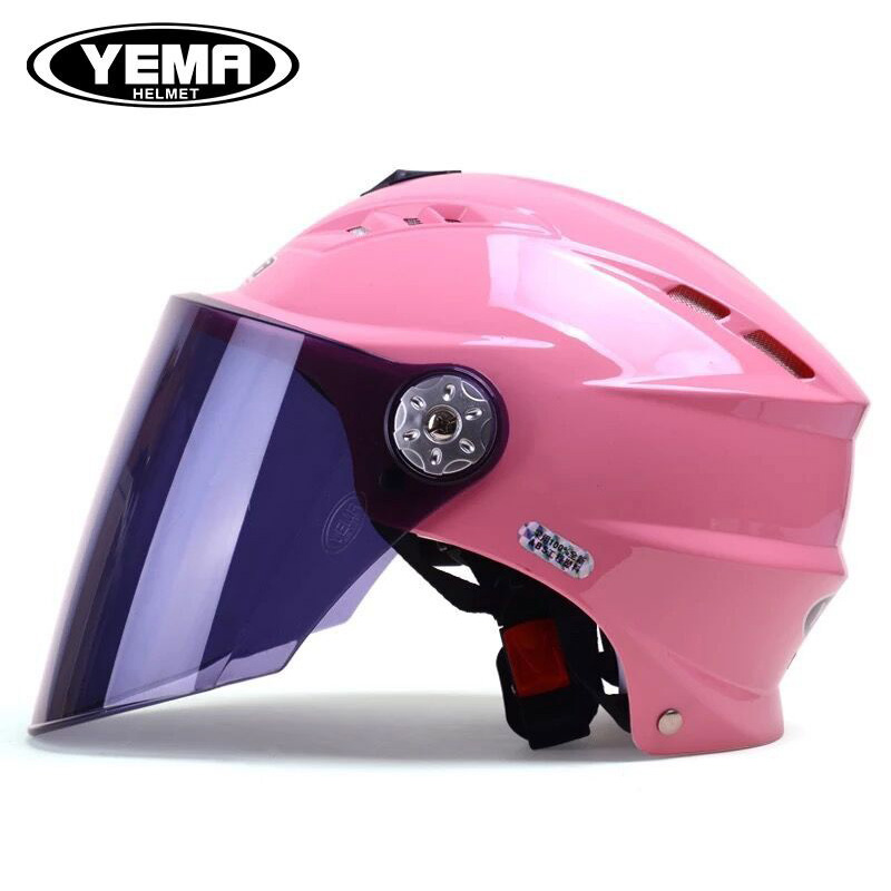 野马电动摩托车头盔女夏季防紫外线轻便式夏天防晒安全帽四季通用