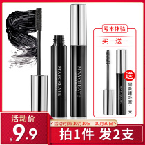【2支装】睫毛膏纤长浓密自然卷翘型加密加长防水持久不晕染正品