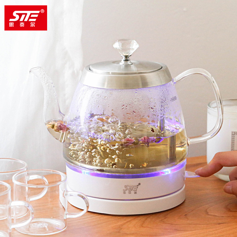 SITE/思奈尔 BL03A玻璃电热烧水壶 家用快速自动断电迷你加热水壶