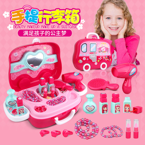 北美儿童化妆品公主彩妆盒过家家化妆玩具套装女孩无毒宝宝3-56岁彩妆玩具