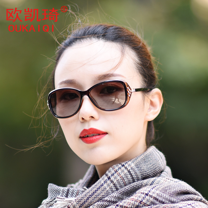 小框太阳镜女潮2019女欧凯琦墨镜品牌小框偏光镜高清时尚驾驶眼镜