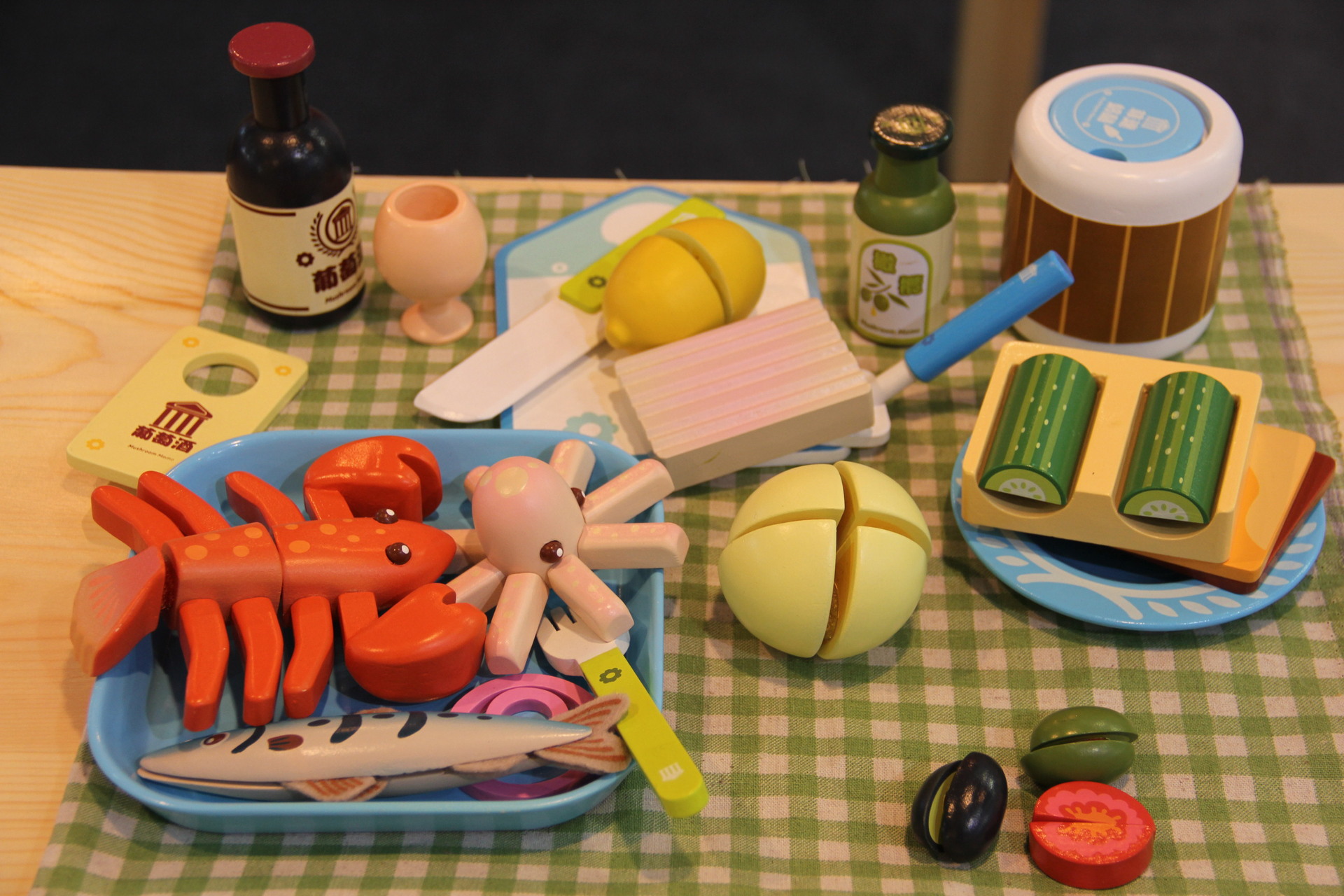 优木美食家 希腊爱情海鲜大餐 儿童木制益智过家家厨房切切玩具