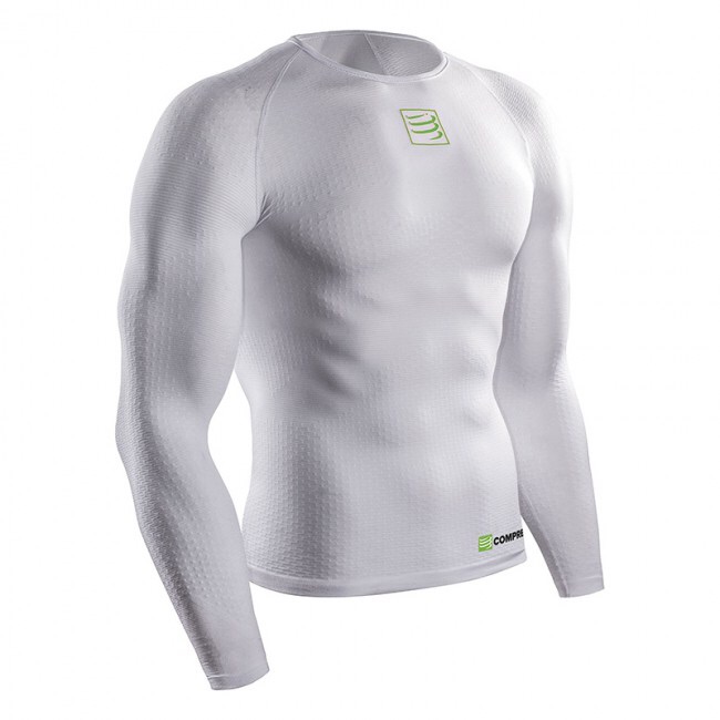 推荐海淘新款UNISEX 3D跑步越野保暖压缩衣COMPRESSPORT白色黑色