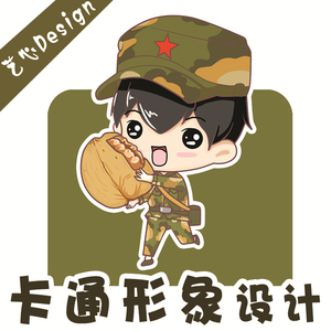 手绘/span>真人照片转 span class=h>卡通/span>人物形象设计吉祥物
