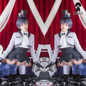 现货 漫有引力 黑执事夏尔双子cosplay服装夏尔少爷cos哥特风服装