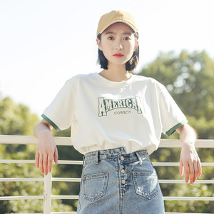 白色t恤女短袖春装2018新款学生宽松韩版ulzzang衣服百搭半袖上衣女装T恤