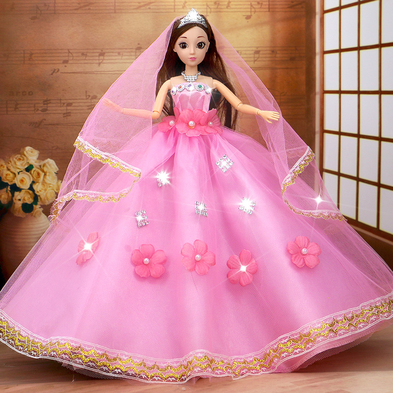 依甜芭比换装婚纱洋娃娃套装礼盒女孩公主生日礼物儿童玩具单个