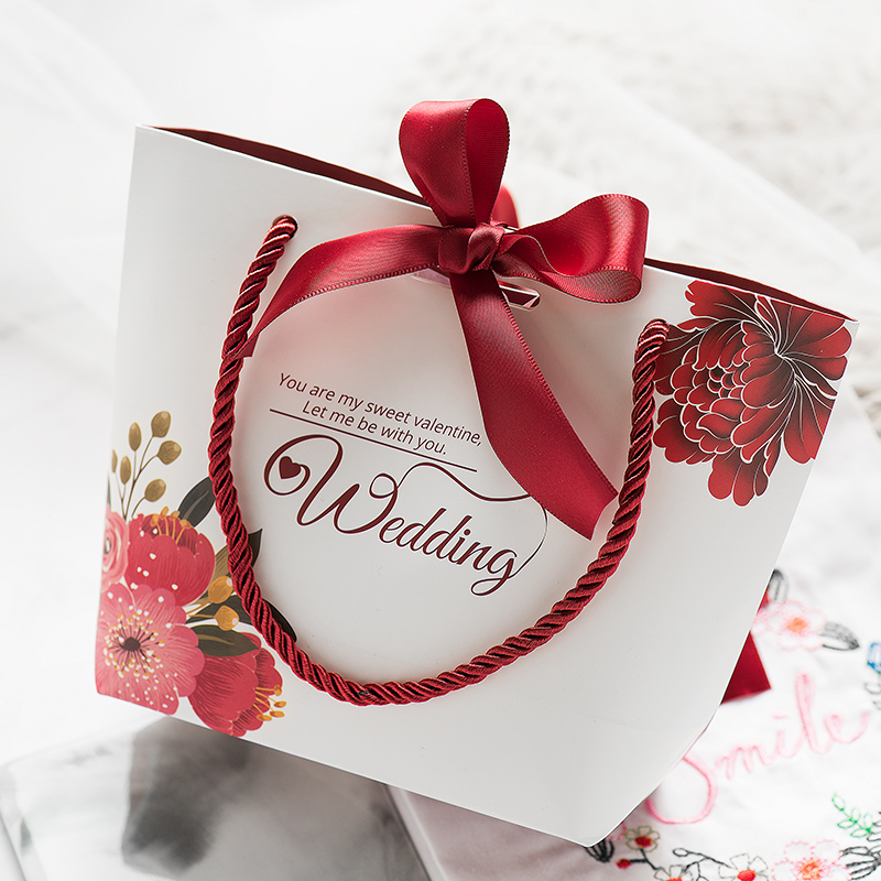 结婚庆用品喜糖盒喜糖袋子创意婚礼糖盒糖果礼盒手提袋纸袋喜糖盒