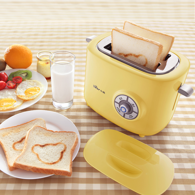 小熊烤面包机迷你家用吐司机全自动多功能早餐神器多士炉土司加热
