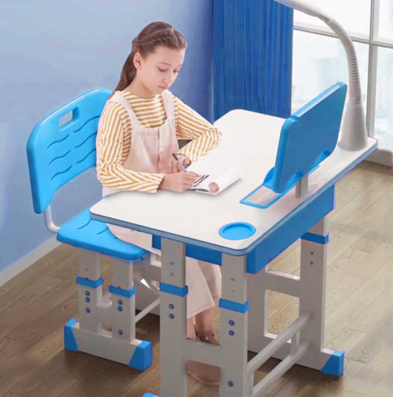 儿童学习书桌套装可升降小学生初中生小孩课桌椅写字台家用女孩