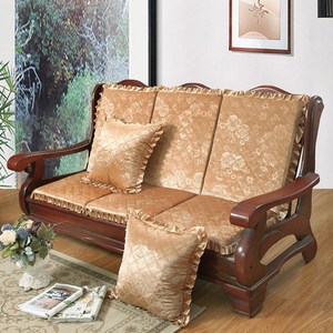 三人位联邦椅毛绒冬季实木沙发垫组合套装中式木头垫子客厅加绒 ￥ 45