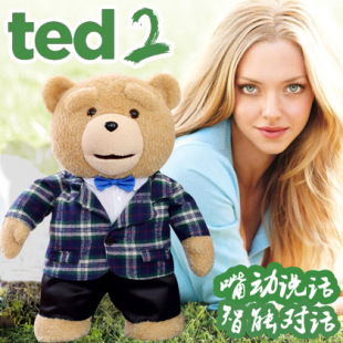 ted贱熊会说话的泰迪熊公仔毛绒玩具布娃娃生日礼物男送女生礼品