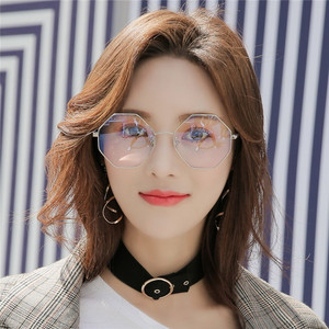 2018新款防辐射眼镜无度数眼镜框镜架女士近视镜架复古抗蓝光眼睛