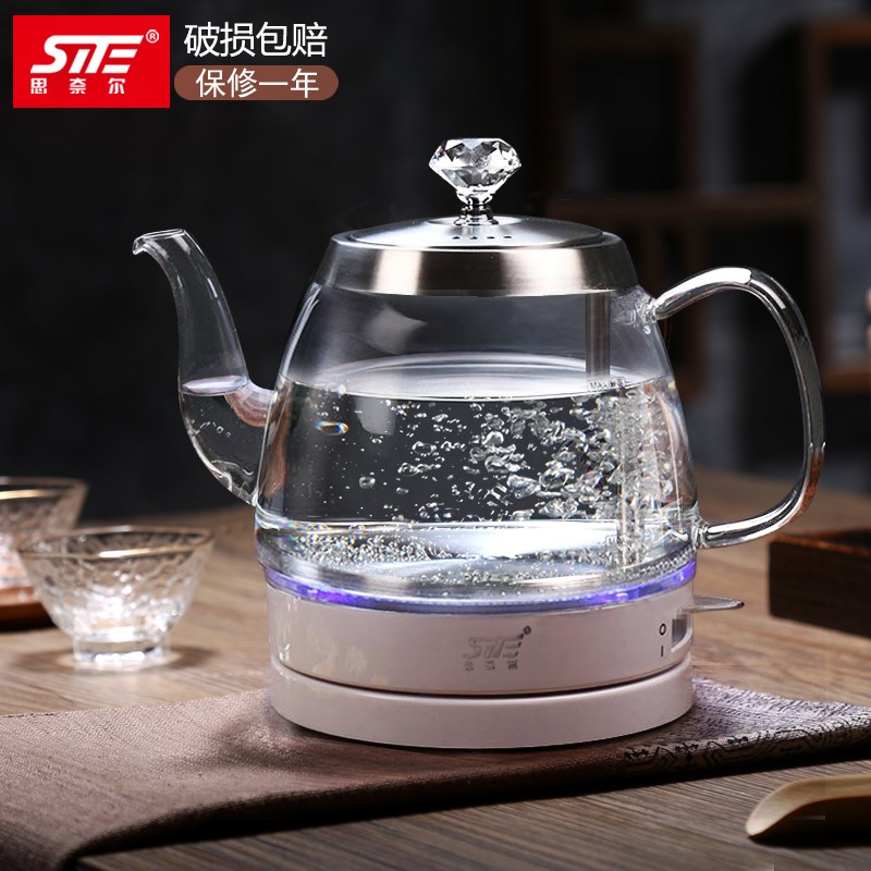 SITE/思奈尔 BL03A玻璃烧水壶电热煮水壶家用自动断电透明煮茶器