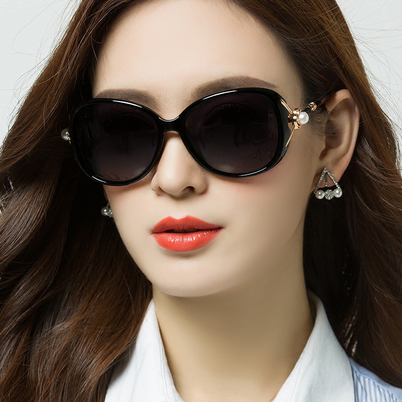 正品牌绅士暴龙2019女士偏光太阳镜新款防紫外线眼镜长脸圆脸墨镜