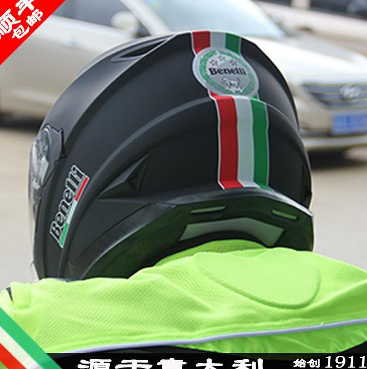 意大利benelli racing摩托车头盔男摩托车全覆式黄龙贝纳利骑行