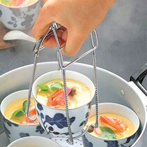 日本进口厨房不锈钢夹碗器防烫防滑多功能碗碟提盘工具创意隔热夹
