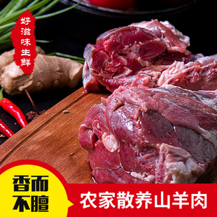 山羊肉新鲜现杀去骨羊肉羊腿肉无皮带皮羊肉新鲜烧烤生羊肉放养