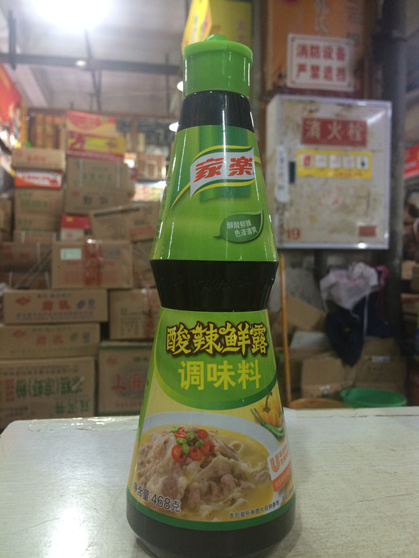 包邮品家乐酸辣鲜露调味料468g *6瓶 烧爆炒凉拌等