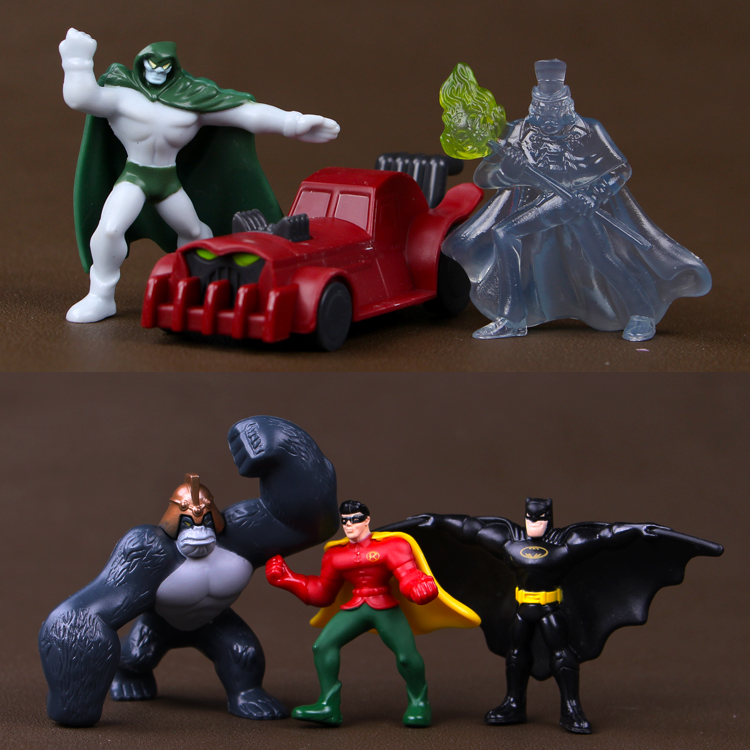 全新麦当劳变形金刚擎天柱蝙蝠侠超人绿灯侠儿童玩具模型摆件手办
