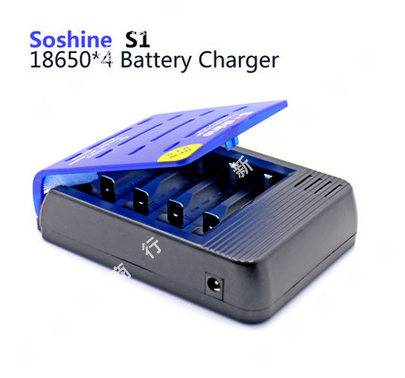 Soshine S1 18650 3.7V锂电池快速4A充电全智能专业急速充电器