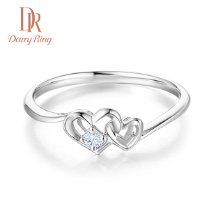 DarryRing戴瑞DR结婚钻石戒指求婚钻戒18K白金女戒珠宝正品定制钻戒