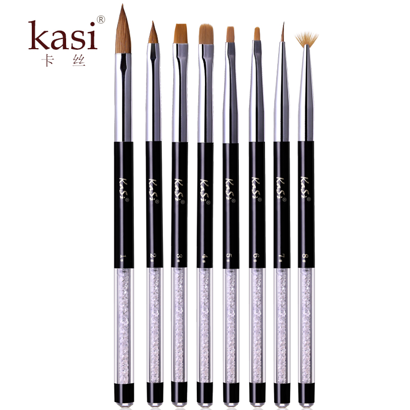 KaSi美甲笔刷套装全套拉线笔光疗彩绘笔晕染画花笔点钻笔工具套装