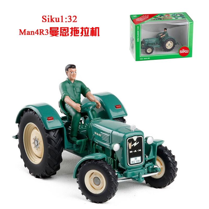 Siku1:32曼恩农用拖拉机合金车模带转向仿真耐摔金属玩具汽车模型