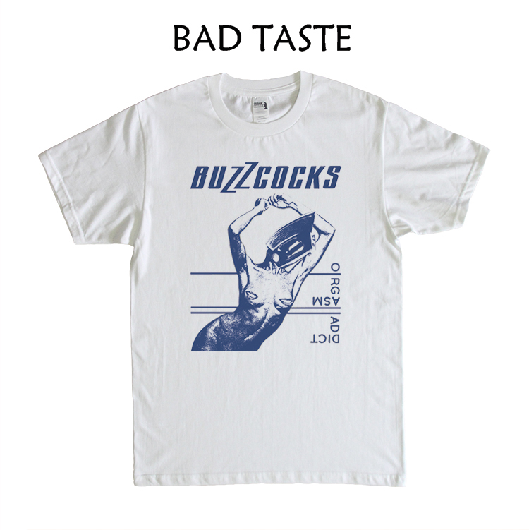 Buzzcocks ‎T恤 Orgasm Addict Wire The Jam 圆领衣服 T-shirt