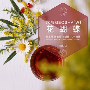 隔壁工坊 巴拿马花蝴蝶瑰夏精品咖啡豆 含70%geisha 新鲜烘焙227g
