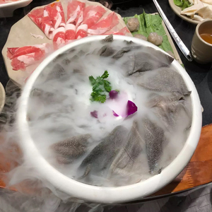 时尚火锅店干冰毛肚盘密胺刺身碗饭店分子美食特色创意餐具包邮火锅餐具