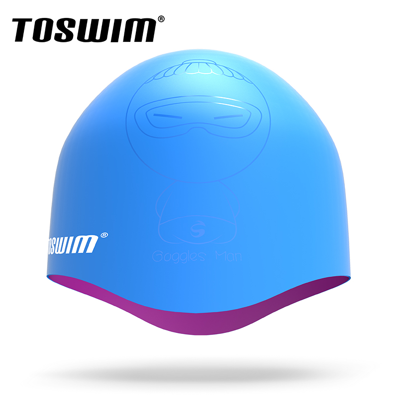 TOSWIM拓胜游泳先生钢盔泳帽 男女成人舒适贴合防水硅胶游泳帽