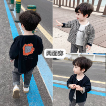 童装男童外套春秋2019新款洋气儿童夹克棒球服宝宝秋装小童两面穿