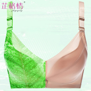 非海绵轻盈透气无钢圈文胸超薄款大码内衣胖MM聚拢防下垂胸罩春夏文胸