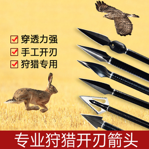 箭头弓箭杀伤力猎箭头箭支射鱼复合猎箭头进口狩猎箭头猎弓黑寡妇