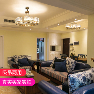 水晶吊灯客厅简约现代卧室灯创意个性美式全铜灯具北欧式餐厅灯饰吊灯