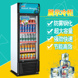 兴菱lg-280单门立式饮料冷藏柜商用保鲜冰柜玻璃门冰箱展示柜冷柜